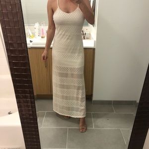 White mesh maxi